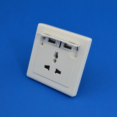 USB墻壁插座面板評測 5V 2.1A直充，讓生活更便捷